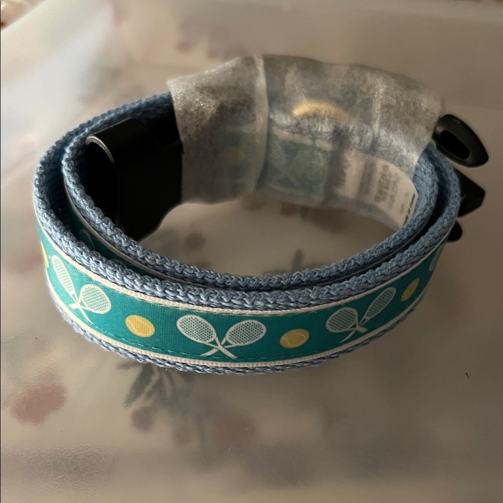 NWT Mark & Graham XL Dog Collar w/tennis theme.